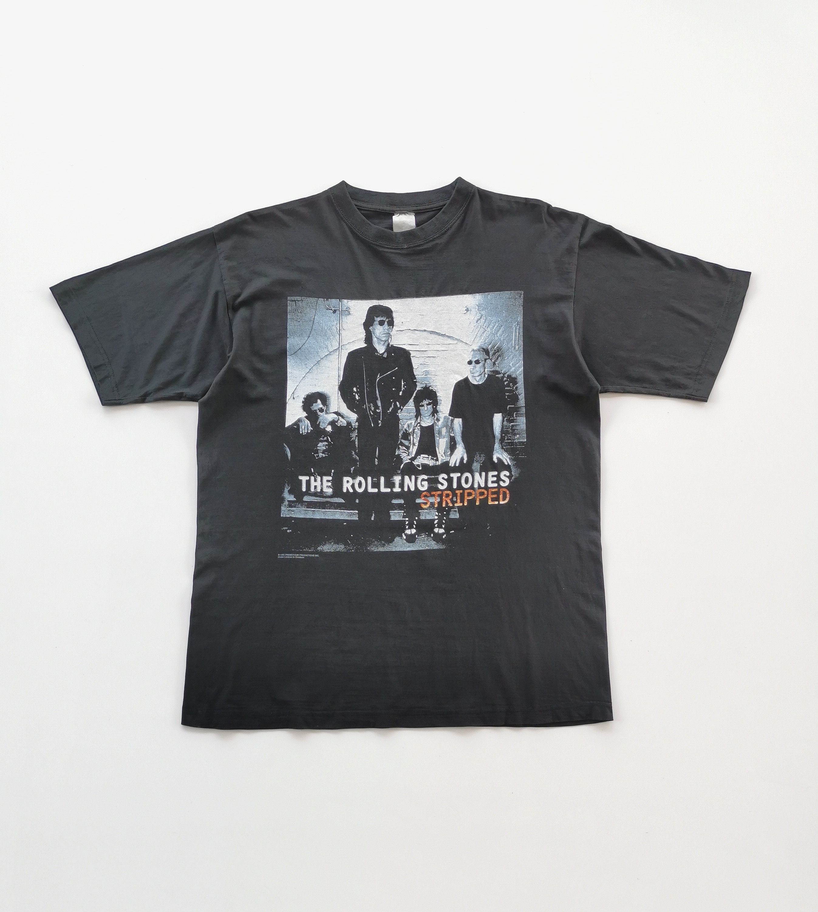 1995 The Rolling Stones Band Stripped Album Vintage Tshirt - 1