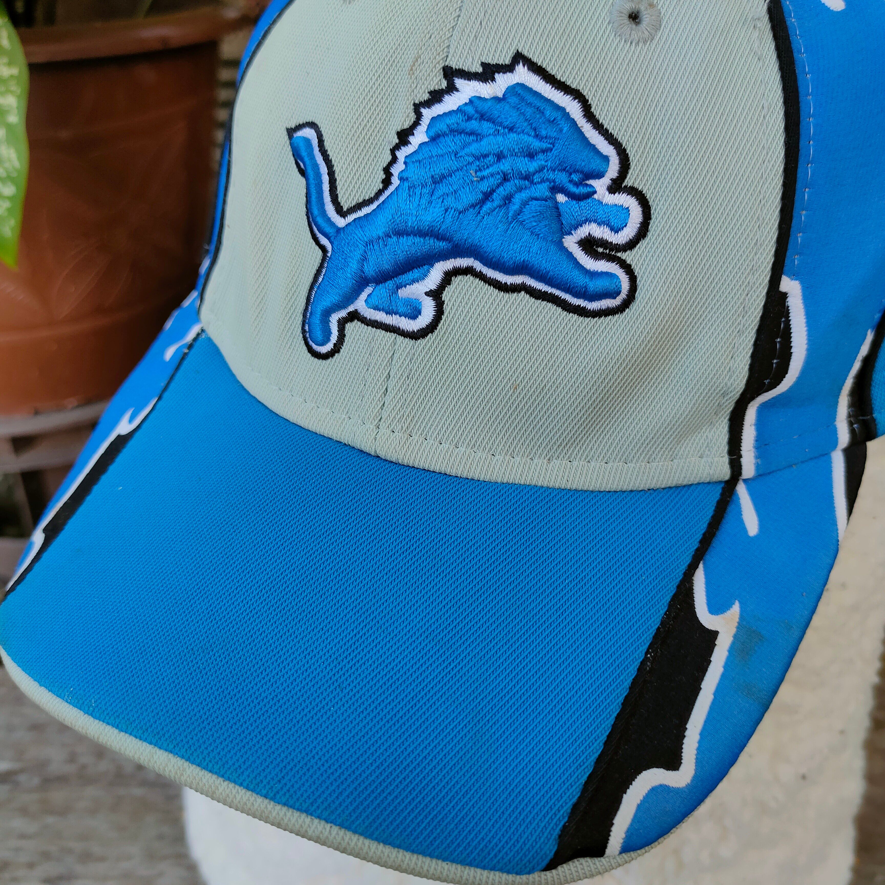 DETROIT LIONS NFL Embroidery Logo Team Full Cap OSFA - 2