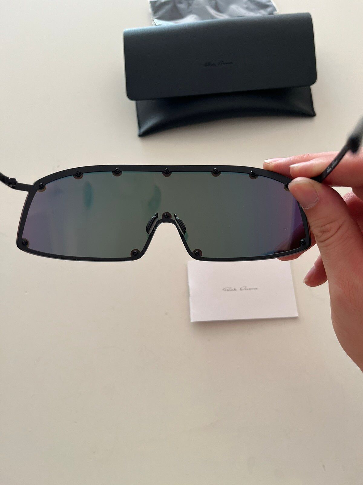 NWT - Rick Owens Shield sunglasses - 7