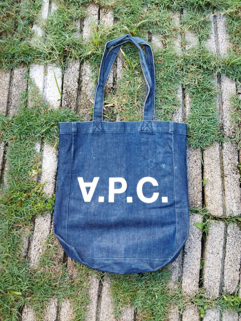 A.P.C Denim Tote Bag - 1