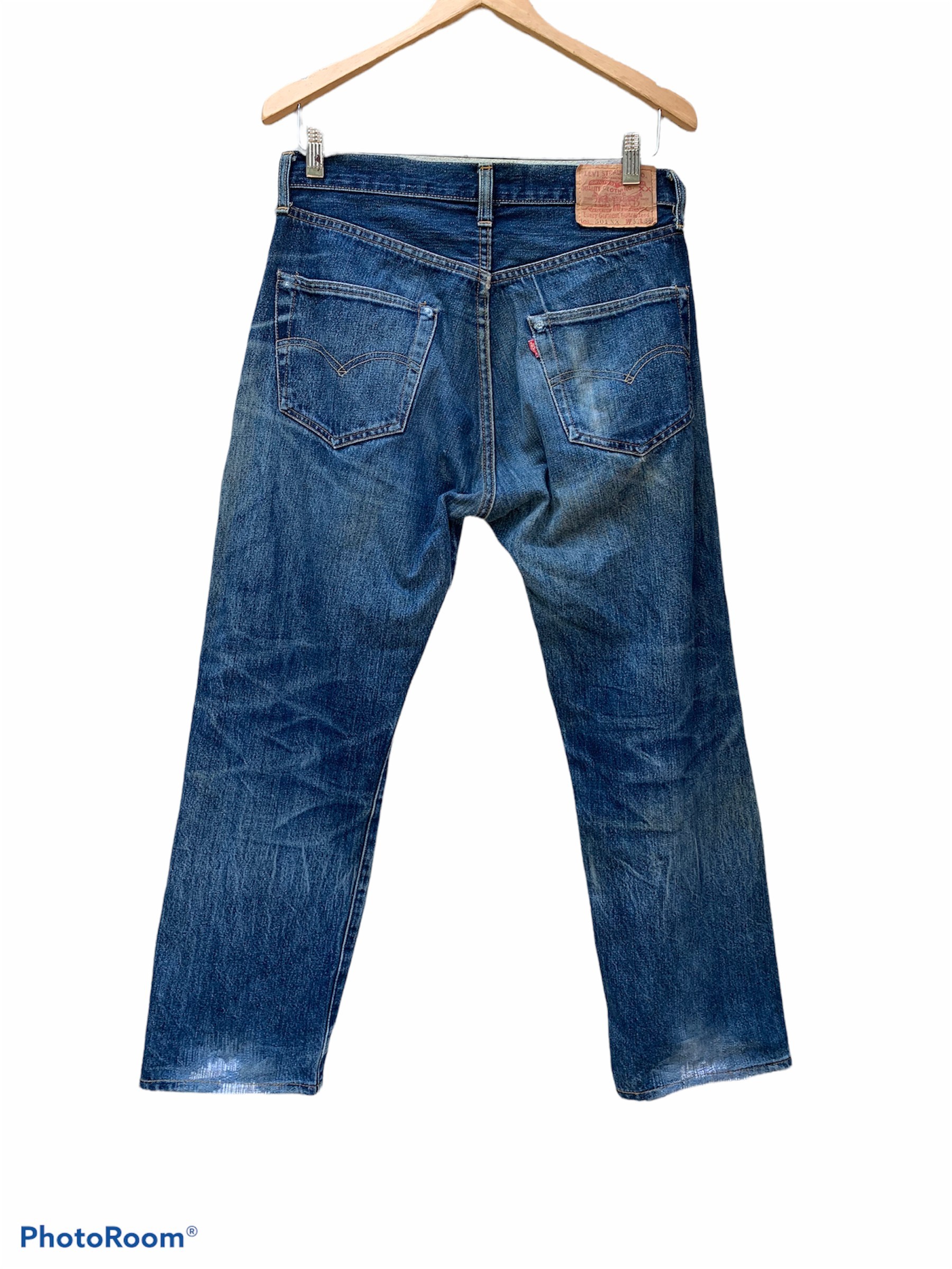 Vintage Levis 501 Big E 555 Button Jeans - 2