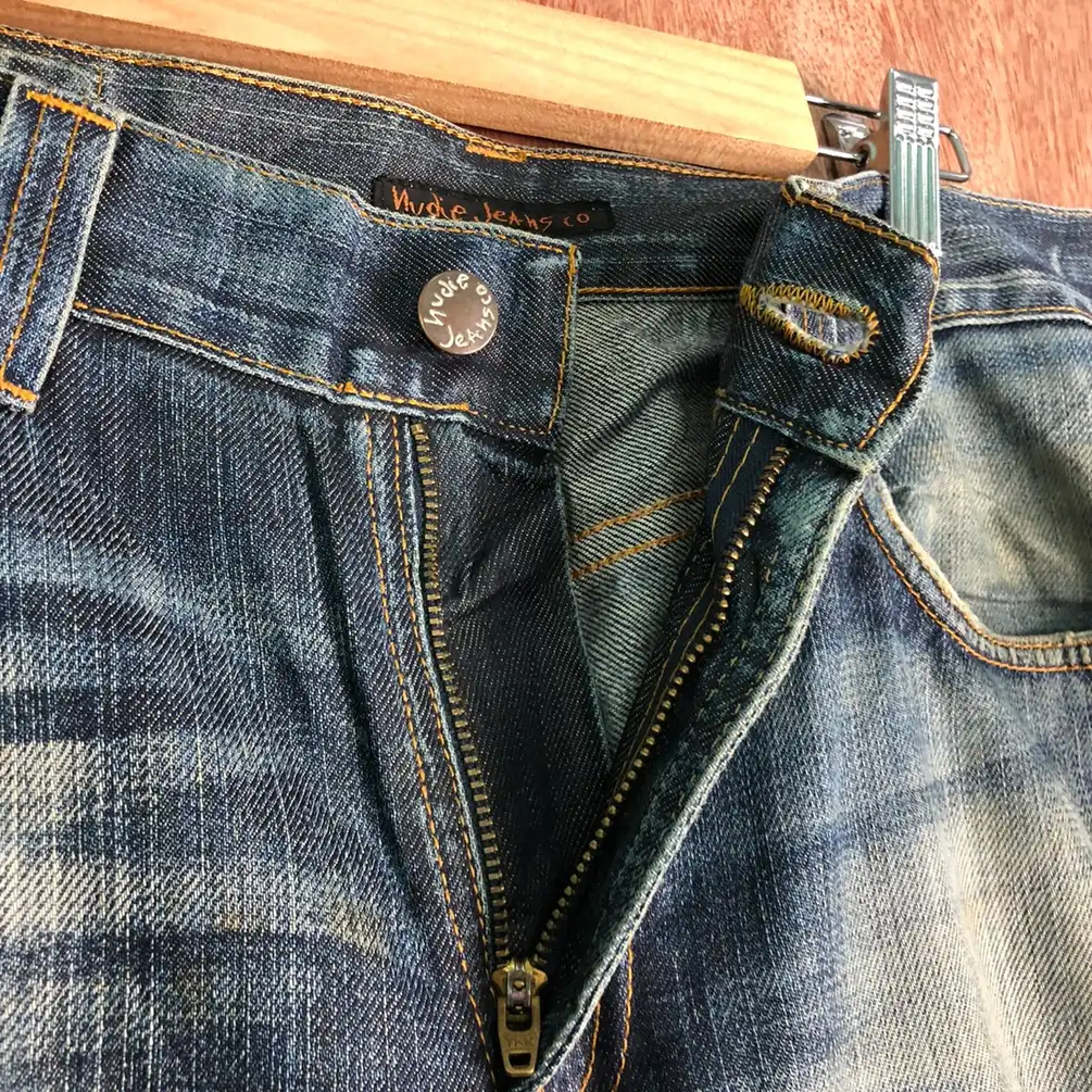 Nudie Jeans Co Blue Denim Jeans Pants #c139 - 8