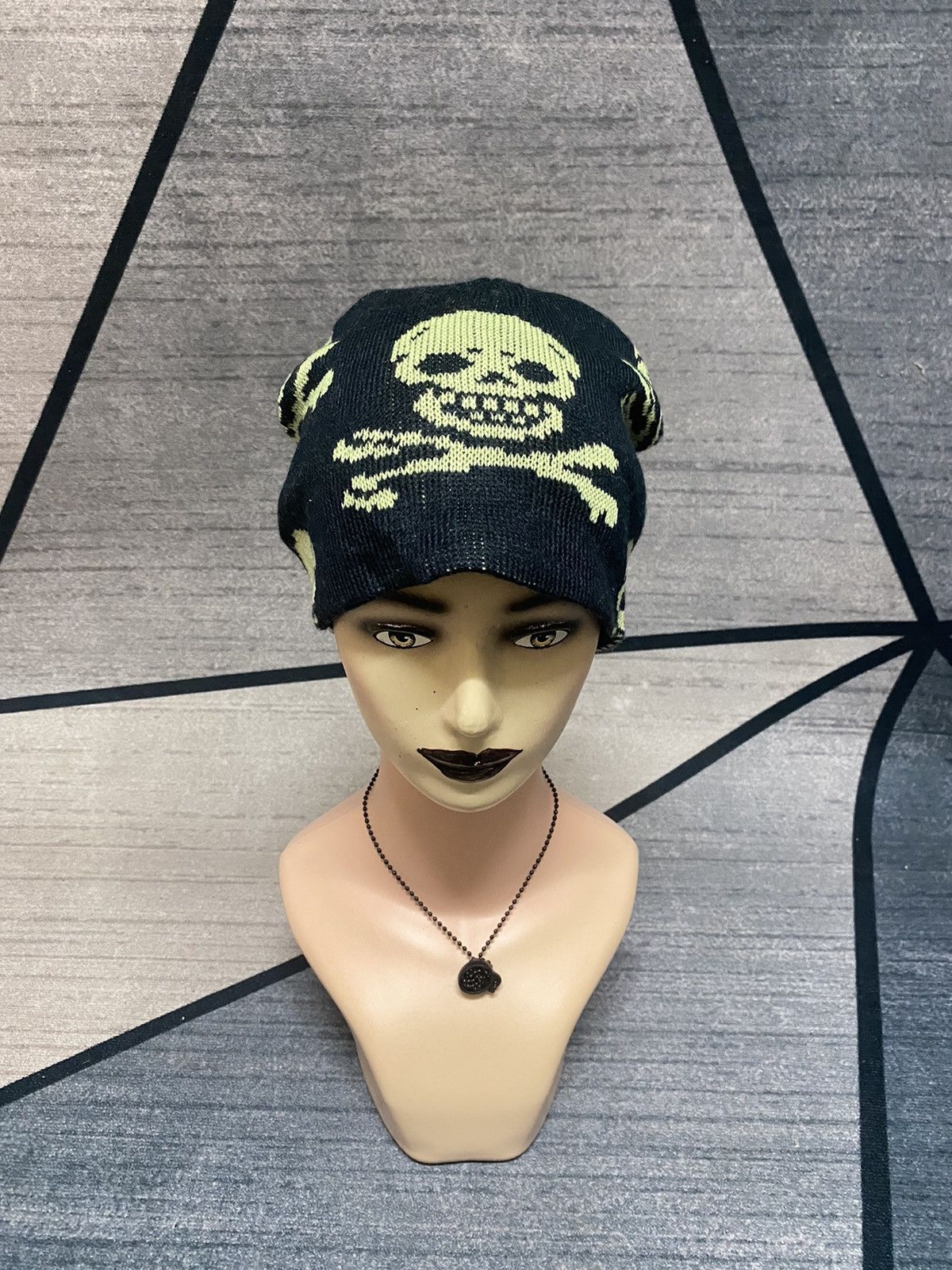 Streetwear - Unbrand Skull Design Beanie Hat - 1