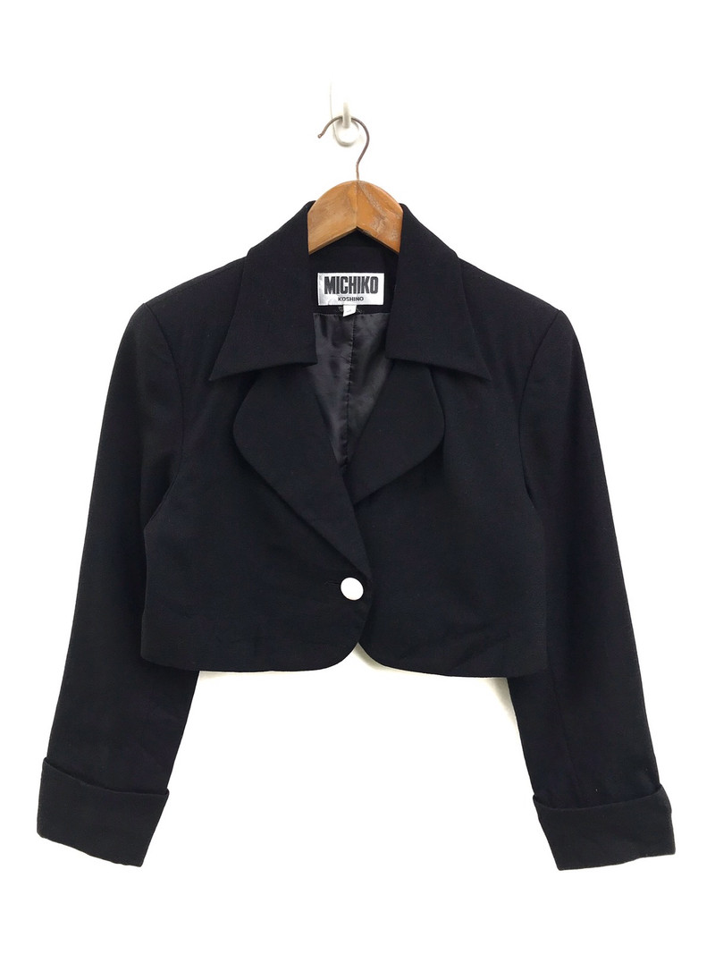 Vintage Mochino Black Button Jacket - 1