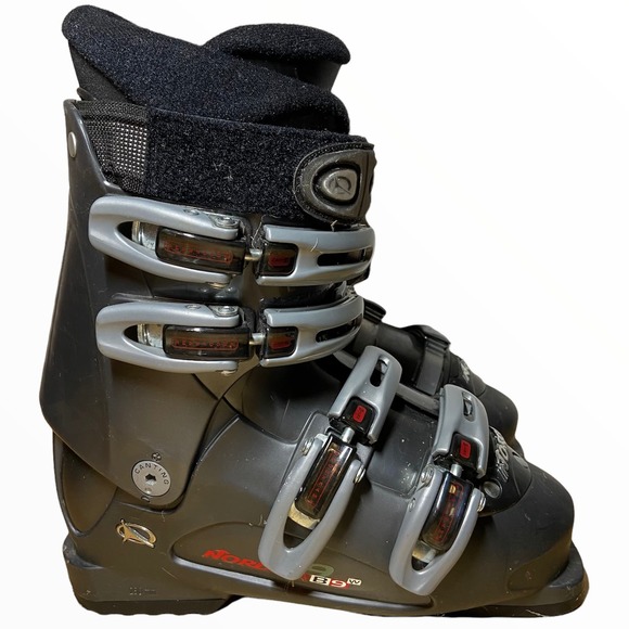 Nordica B9W Ski Boots Mondo 4 Micro Adjust Alu Buckles Black 240/245 - 1