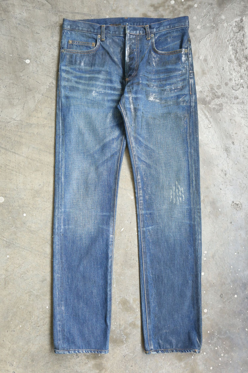 Dior - KVA - F/W 08 - "Luster" Waxed Clawmark Denim Jean - 1