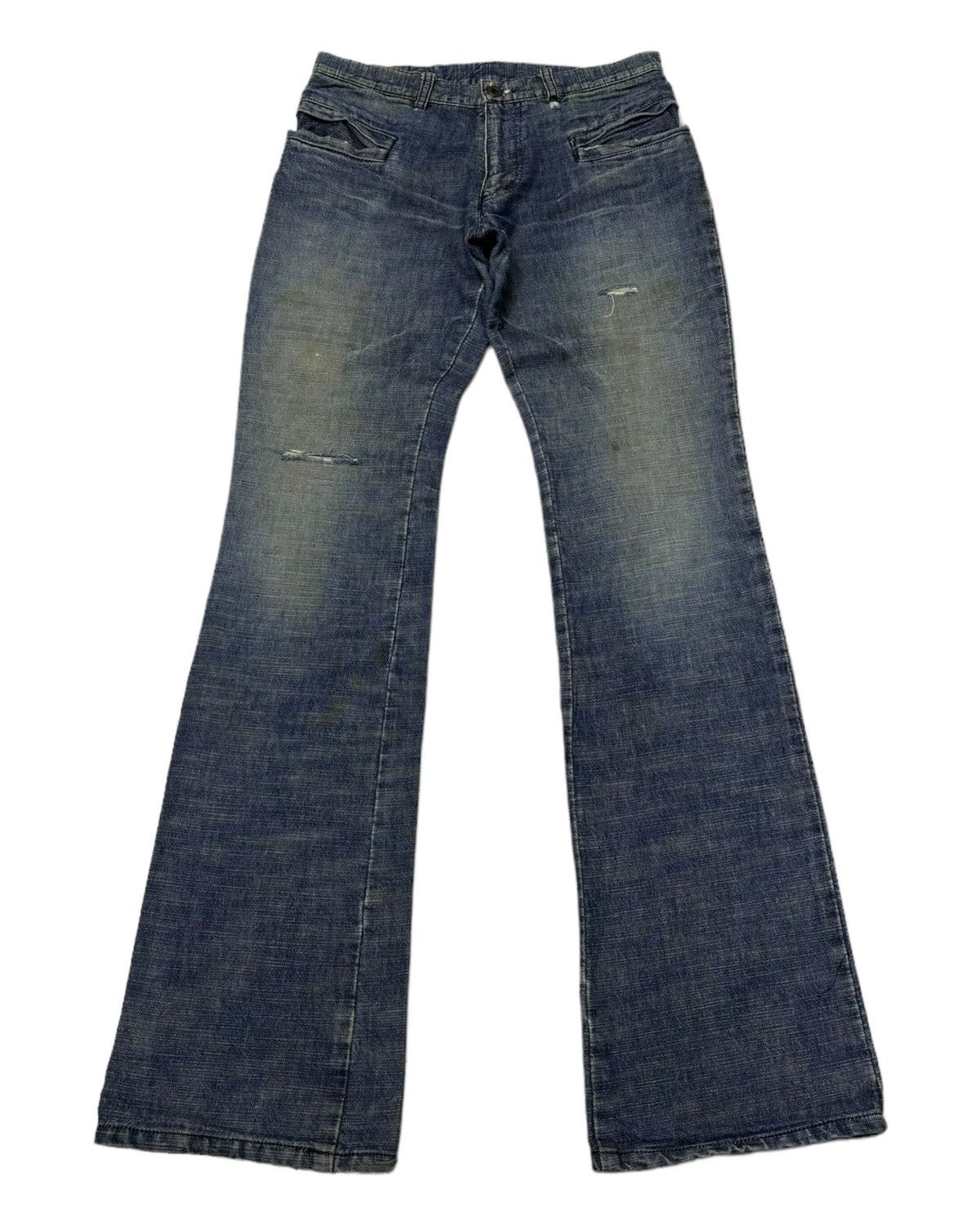 Archival Clothing - 🔥ARCHIVE L7 REAL HIP JAPANESE FLARED DENIM BOOTCUT JEANS - 2