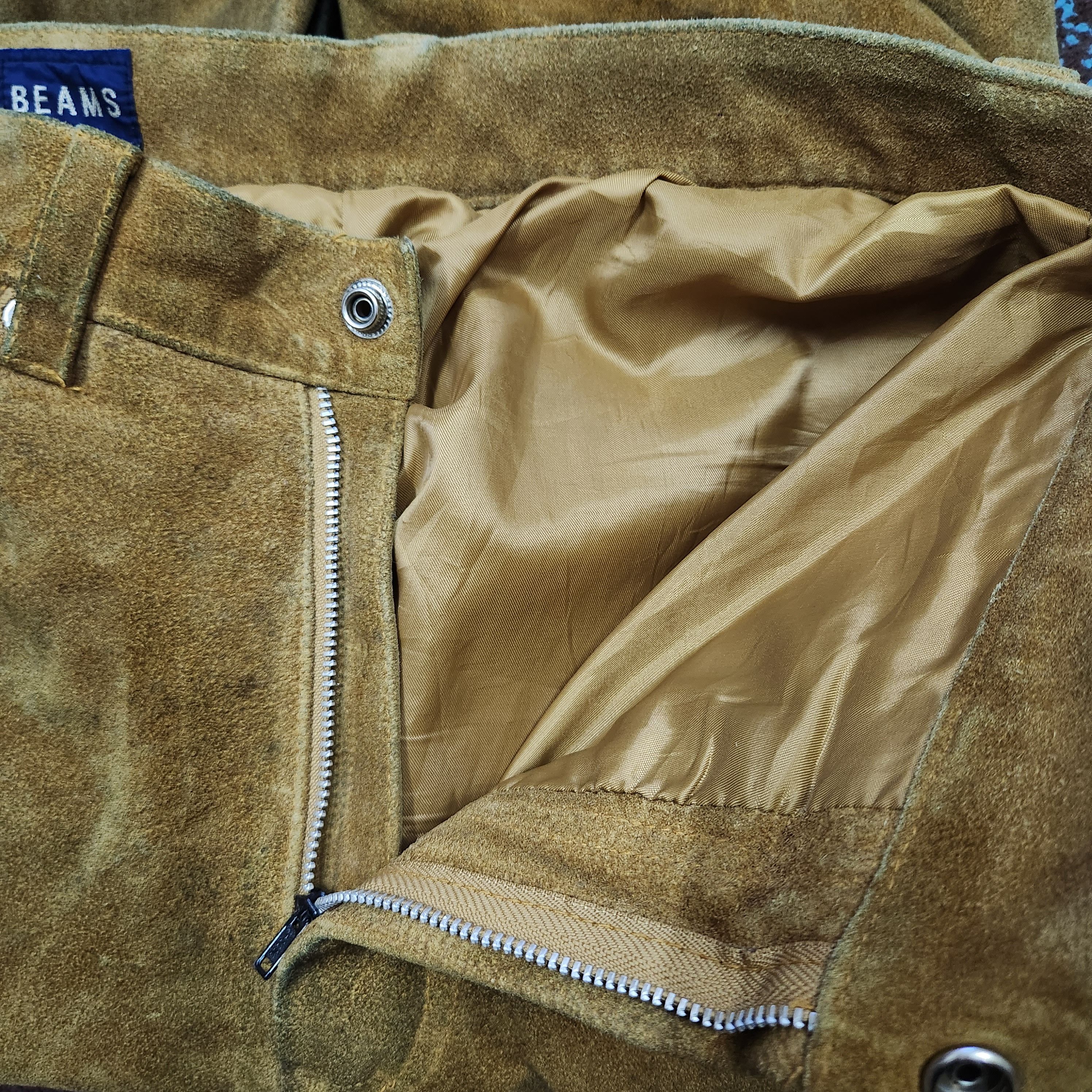 Vintage Beams Genuine Leather Pants - 3