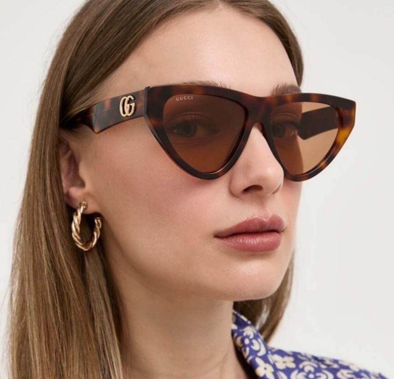 NEW GUCCI GG1333S 002 BROWN WOMEN SUNGLASSES GUCCI - 1