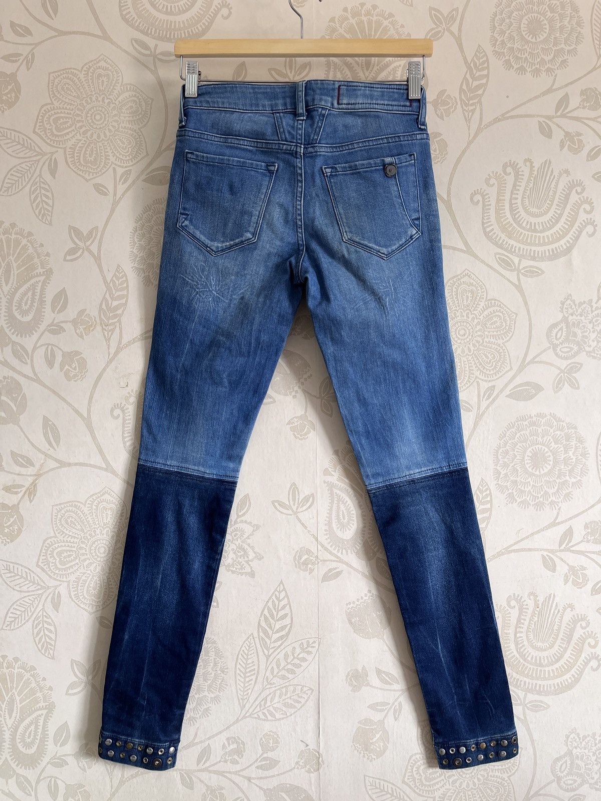 Marithe Francois Girbaud Skinny Ankle Signage Denim Jeans - 25