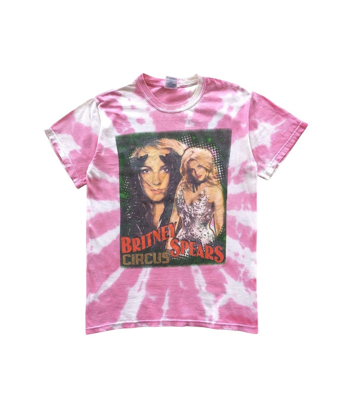 Vintage - Britney Spears Pussycat Dolls Circus Tour Shirt Tie Dye Pink - 2