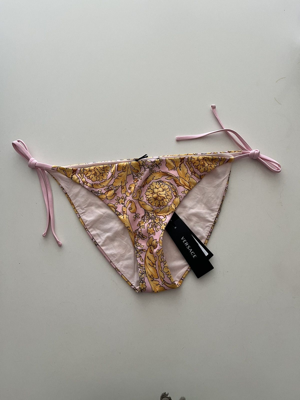 NWT - Versace Pink Barocco Bikini Bottom - 1