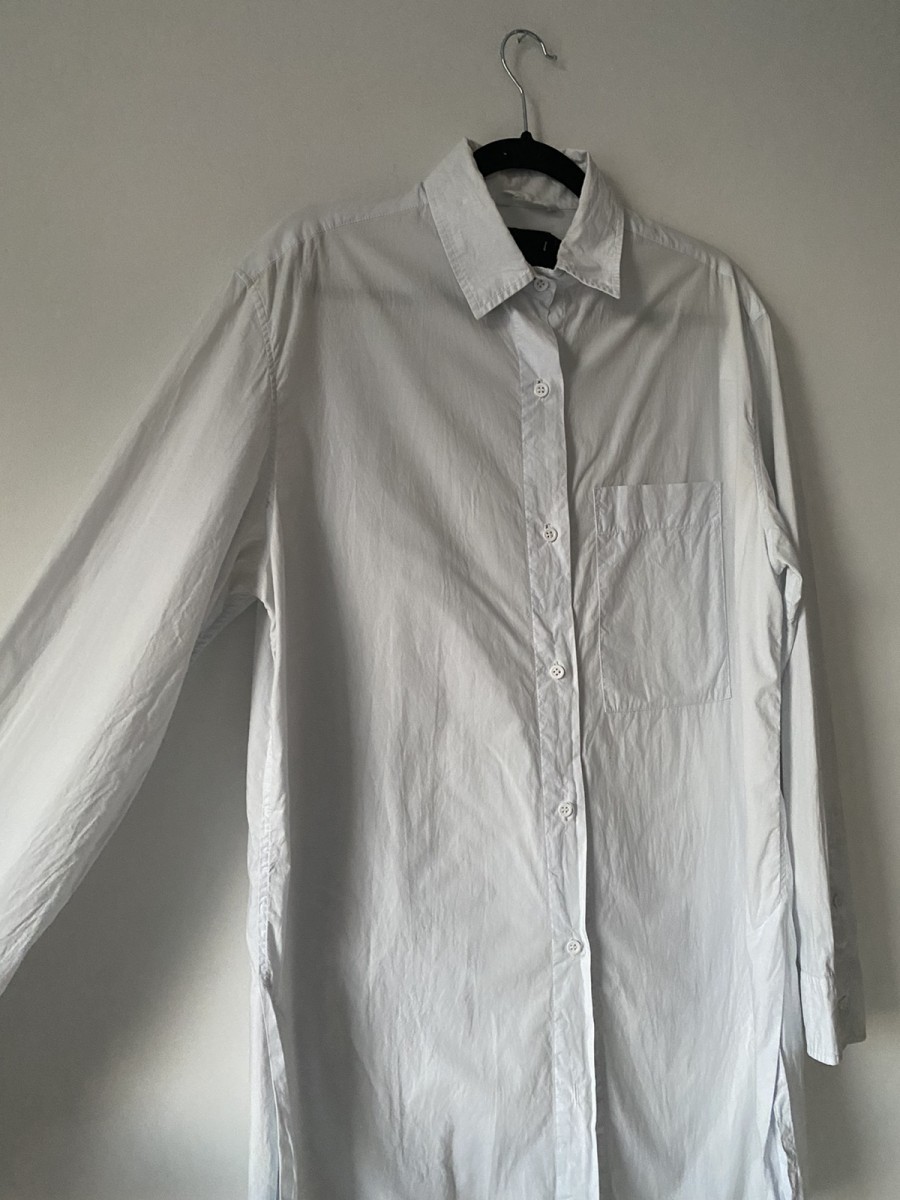 SS15 Long Button Down Shirt Tunic Small - 4