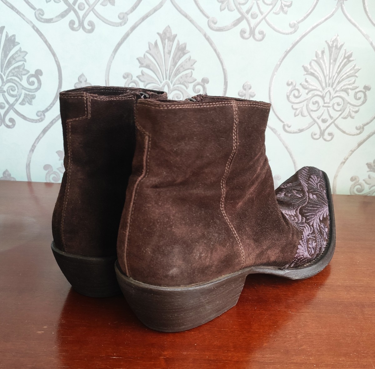 Gianni Barbato - GRAIL! Embroidered boots.Like Saint Laurent or Dioir boots - 4