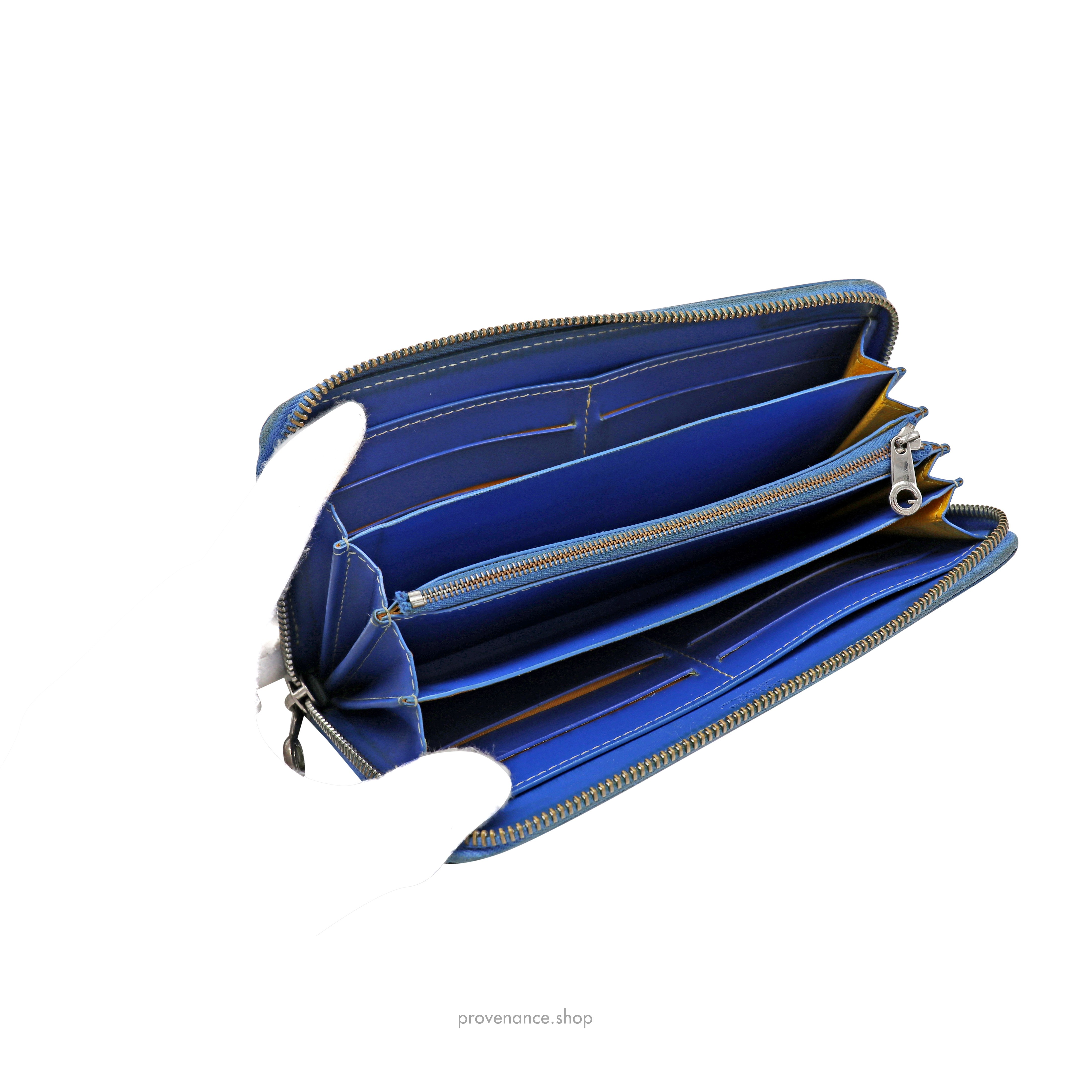Goyard Matignon Zipped Wallet - Sky Blue Goyardine - 7