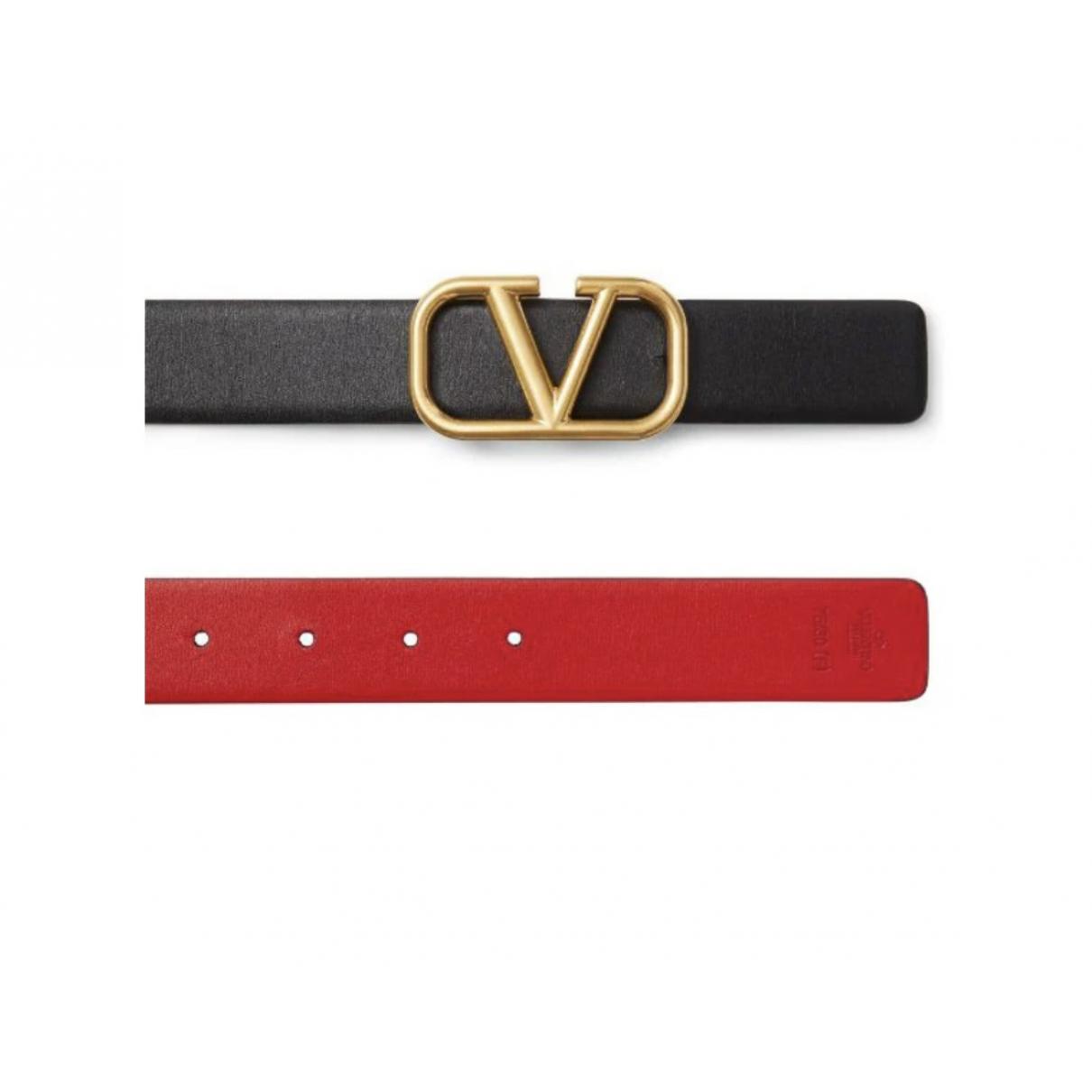 VLogo leather belt - 2