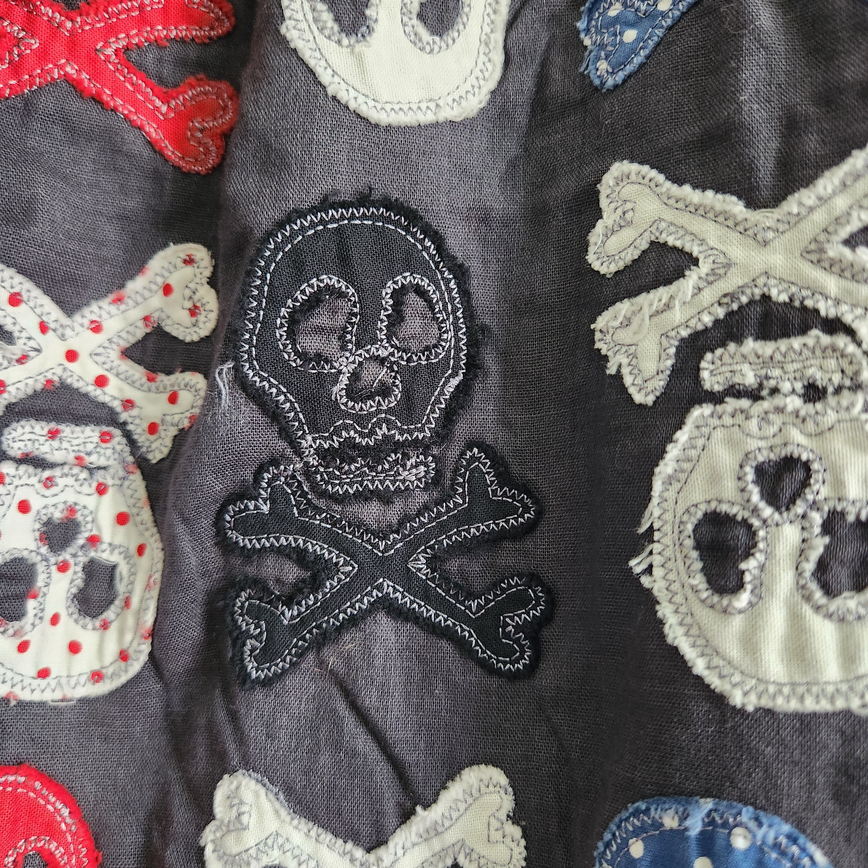Archival Clothing - Horror Skulls Full Patches Sweater Full Zipped Japan - 15