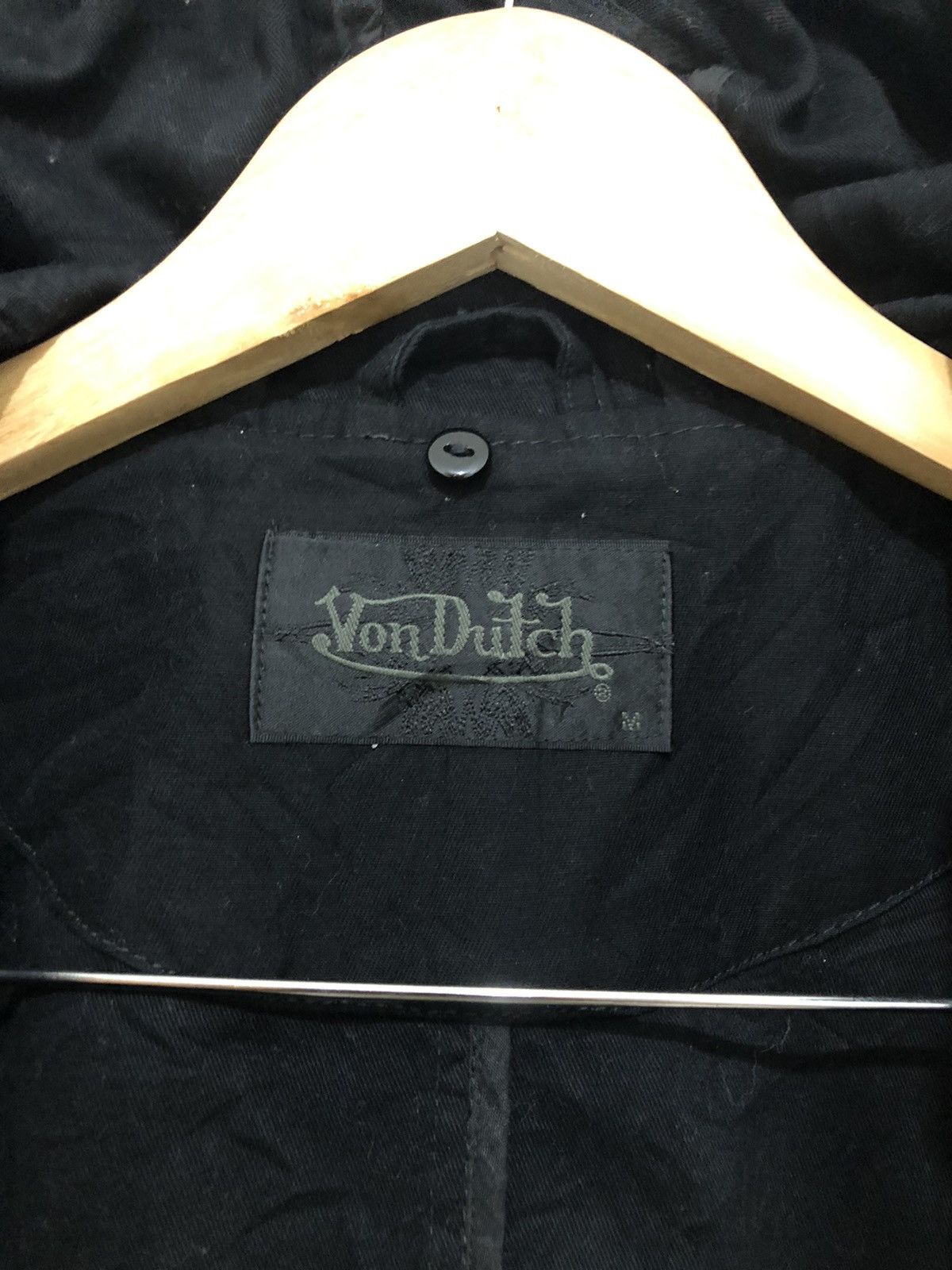 Von Dutch Black Pocketed Button Hoodie Jacket - 9