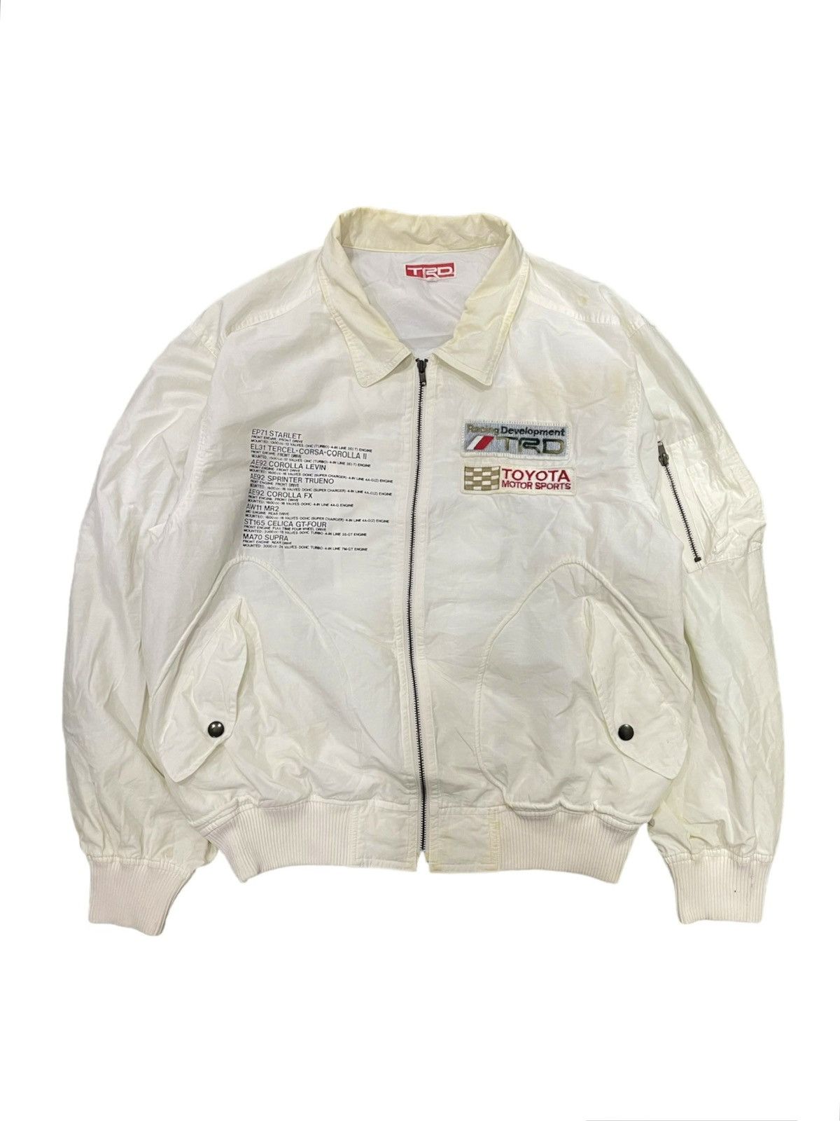 Other Designers Sports Specialties - Vintage Ma-1 Toyota TRD Japan Domestic  Market Trueno Jacket | arcvssmy | REVERSIBLE