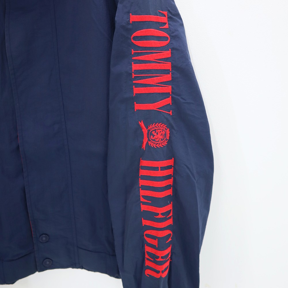 Vintage 90s TOMMY HILFIGER Sailing Windbreaker Jacket Hand Script Embroidered Size Large - 3