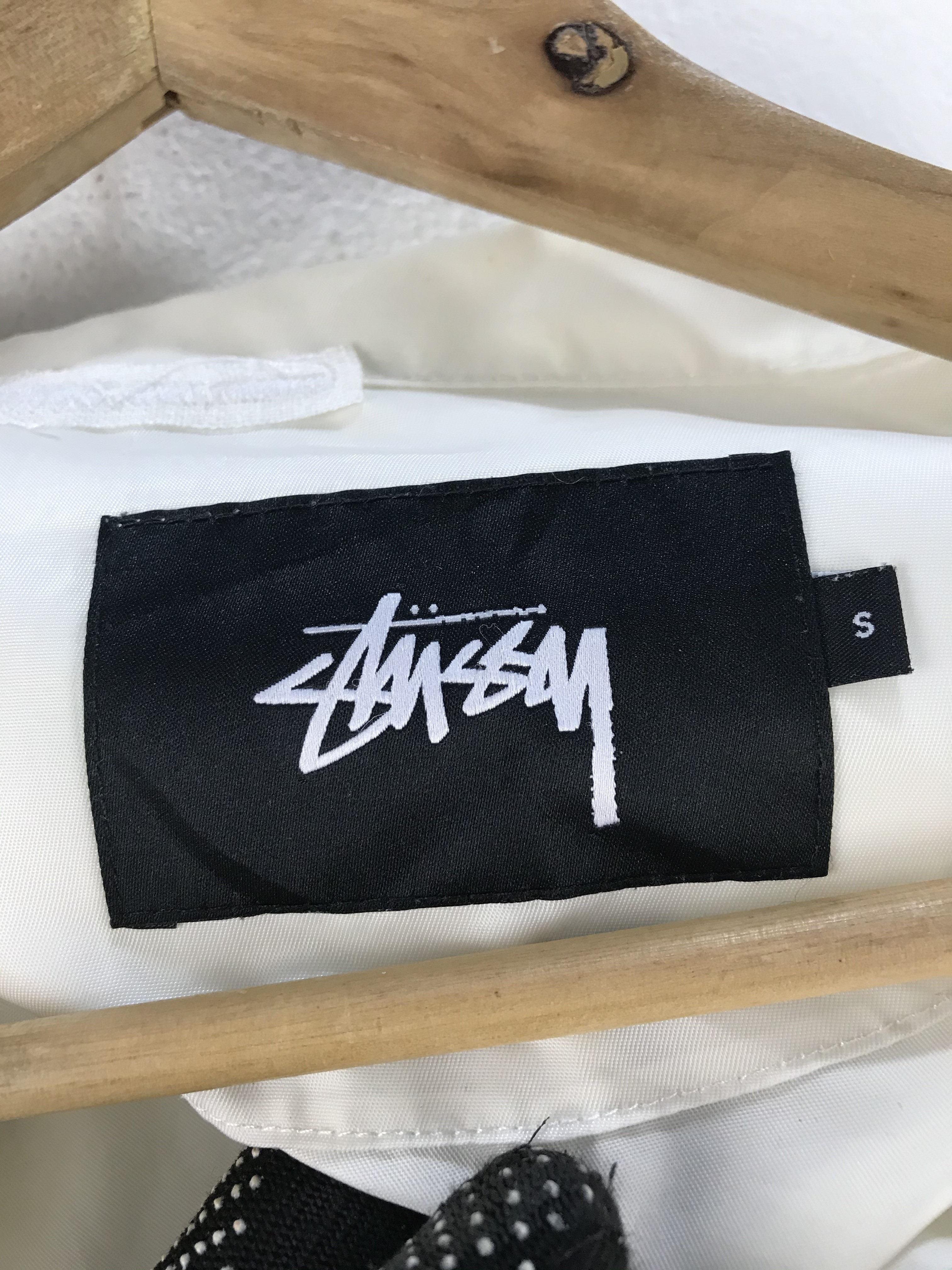 Stussy Club White Windbreaker Jacket - 12