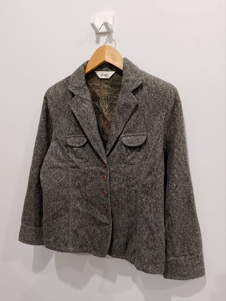 Archival Clothing - CREAMYZ Japan Multicolour Herringbone Jacket - 4