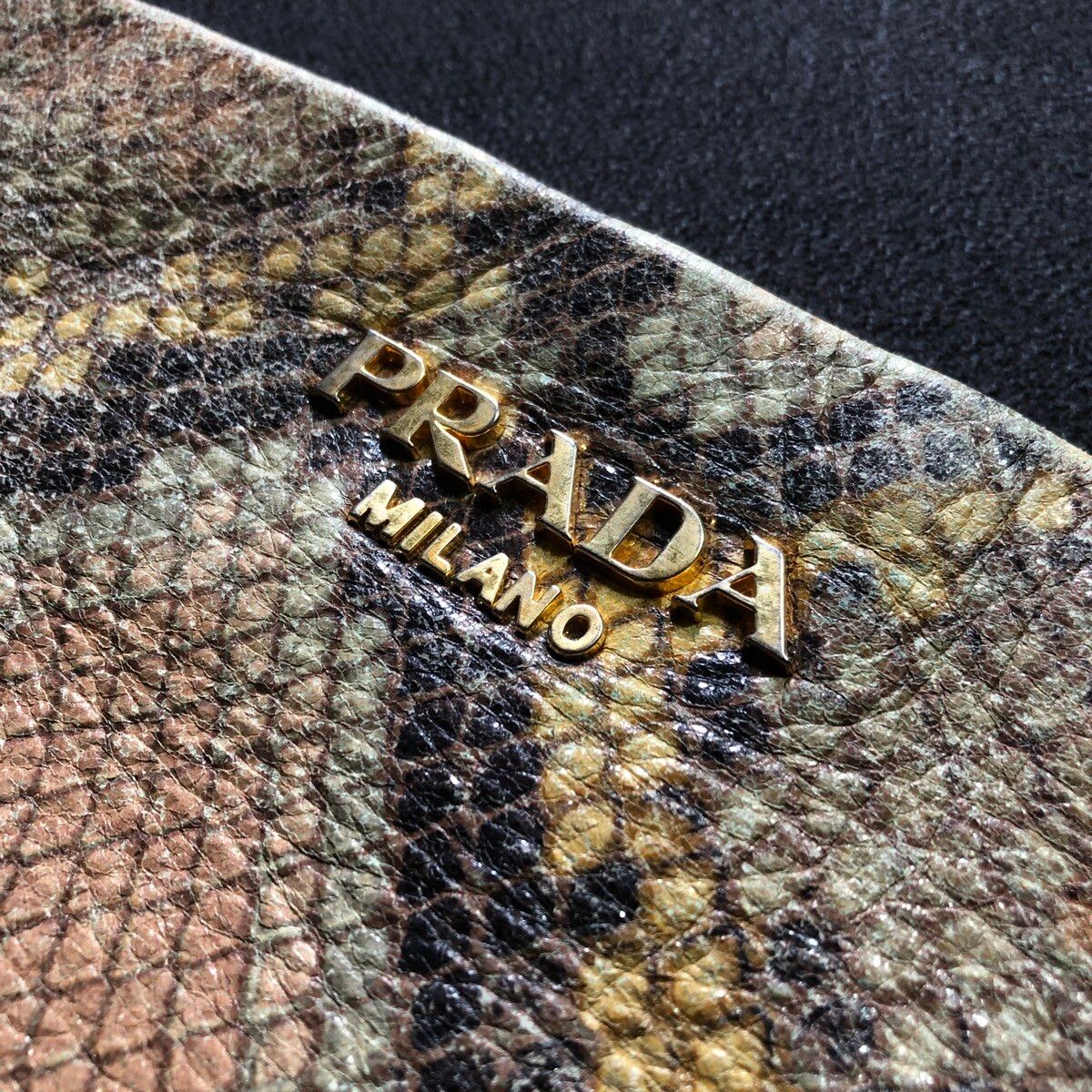 Prada Milano Python Clutch Bag - 3