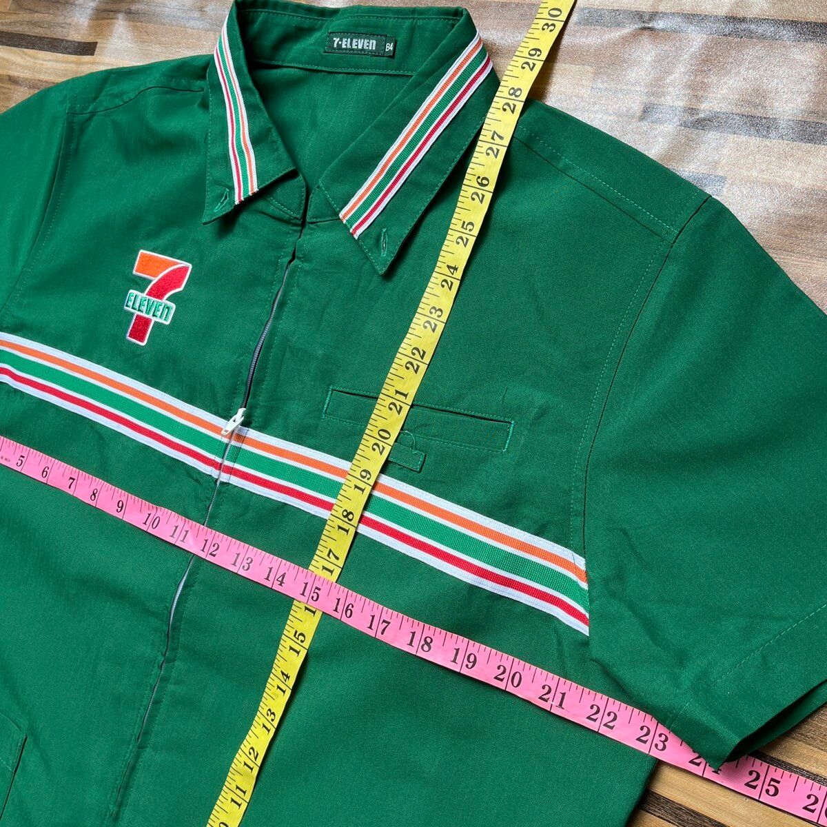 7-Eleven Uniform Japan Stores Vintage Full Zipped - 3