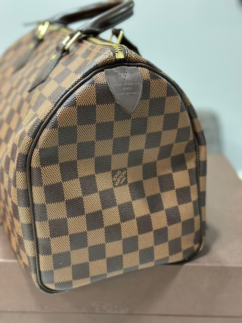 Authentic Louis Vuitton Damier Ebene Speedy 35 - 13