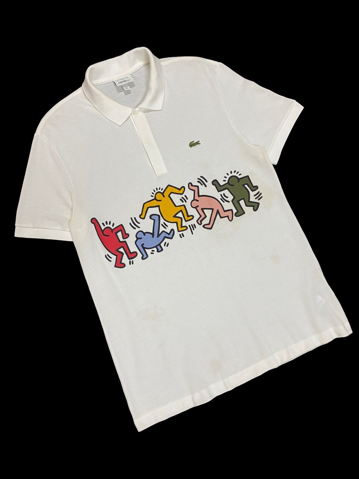 Rare🔥Keith Haring X Lacoste Pop Art Polo Shirt - 4