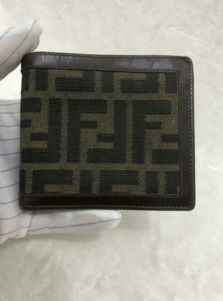 Authentic Fendi Zucca Monogram Bifold Wallet - 4