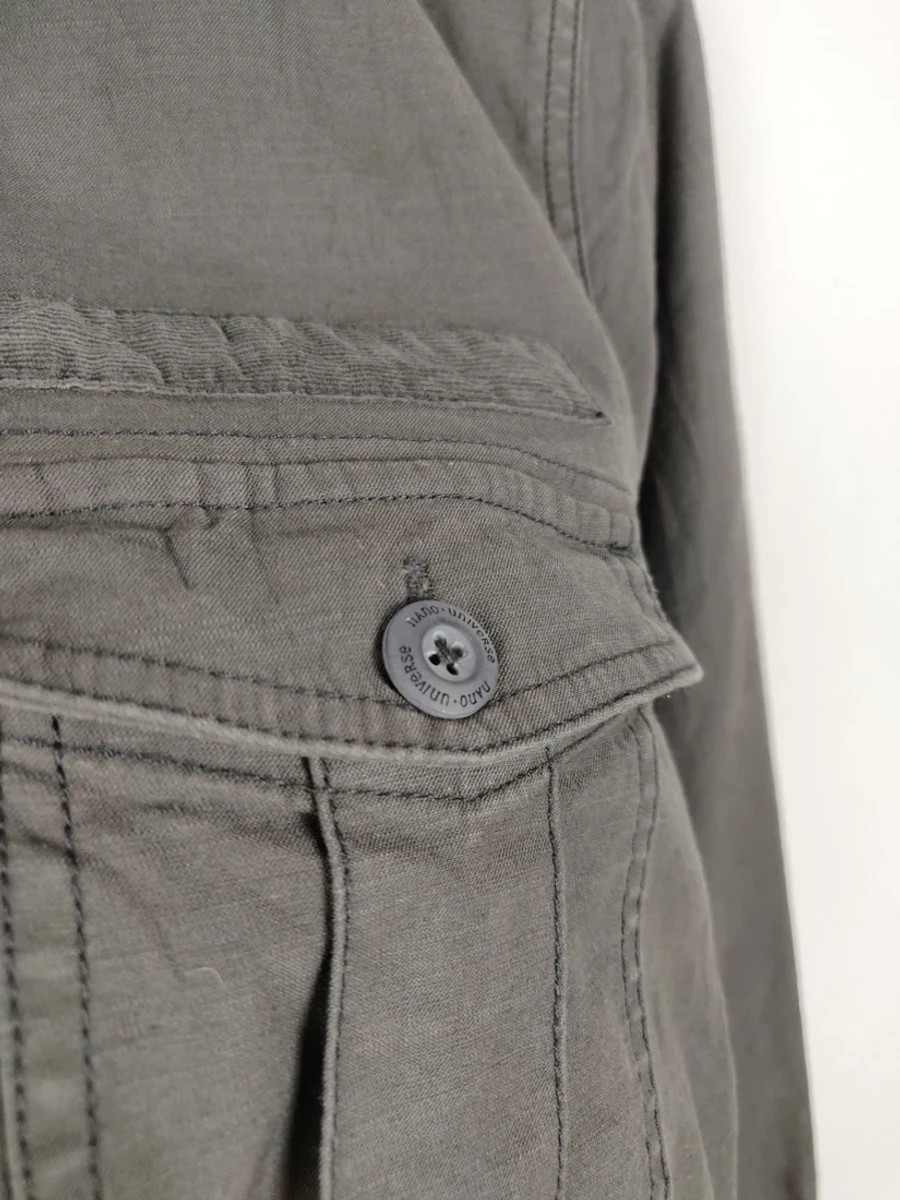 Nano Universe - Vintage Button Ups Military Style Jacket - 6