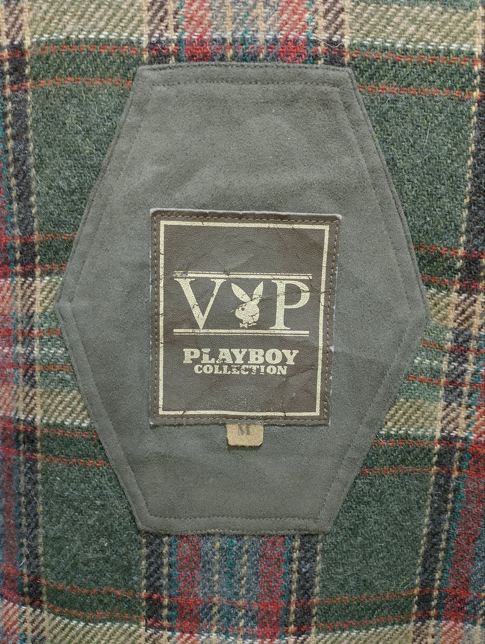 Vintage 90s VIP Playboy Checked Outdoor Vest Jacket - 11