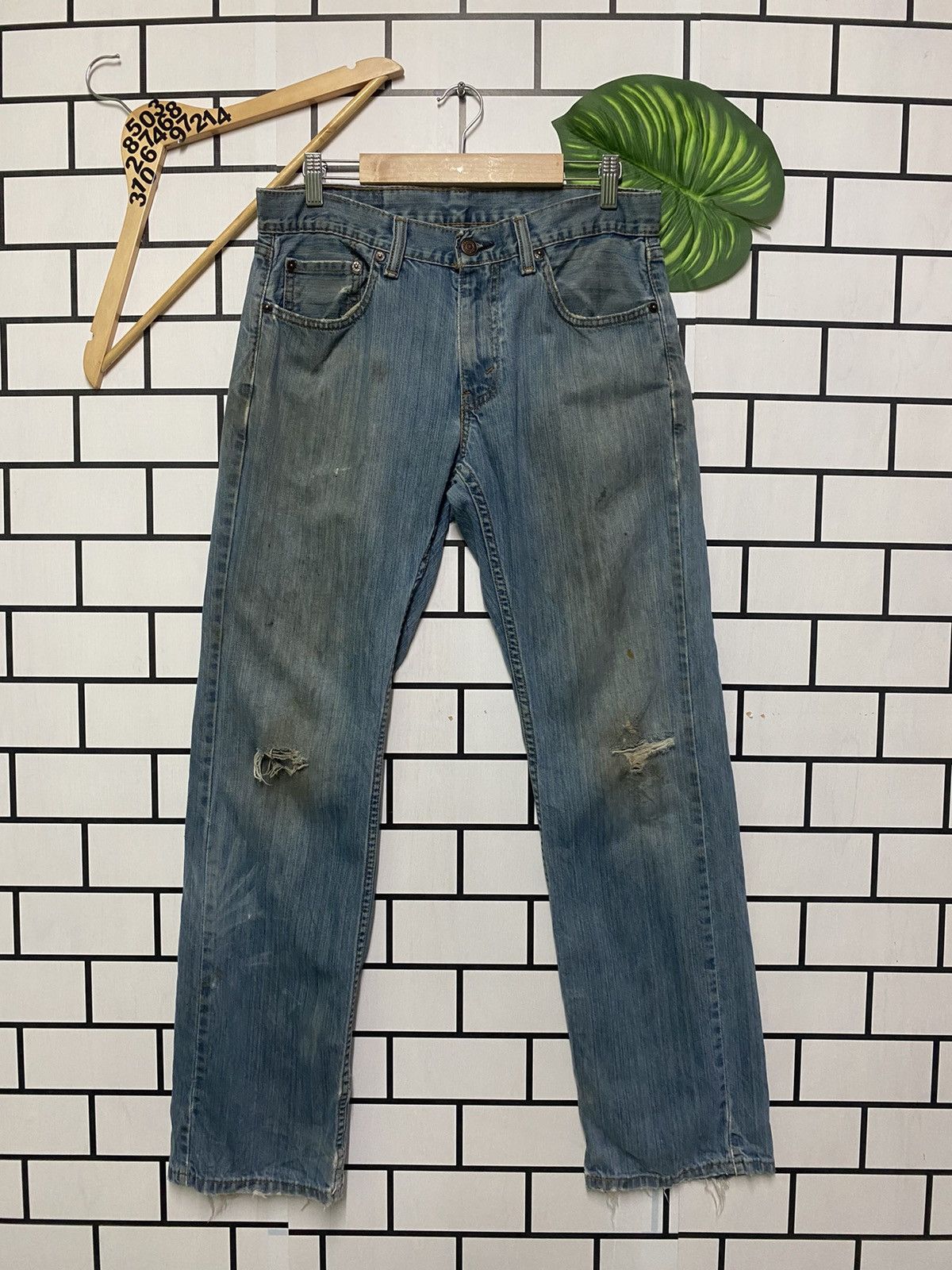 Vintage - Dirty Blue LEVIS Distressed Denim Jeans -L18 - 1