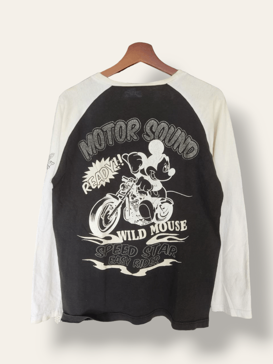 Mickey Mouse Road Master Motor Sound Big Graphic L/s Tee - 1