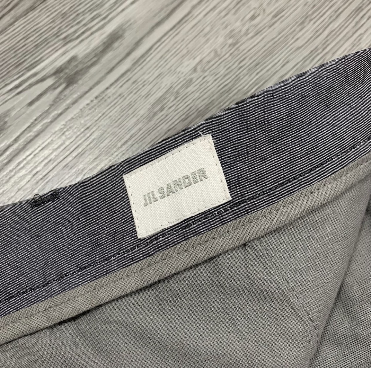 Jil Sander Grey Straight Trousers - 3