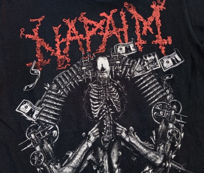 Band Tees - Napalm Death Tshirt💀💥 Double Titans 2014 Japan Tour🎌 - 1