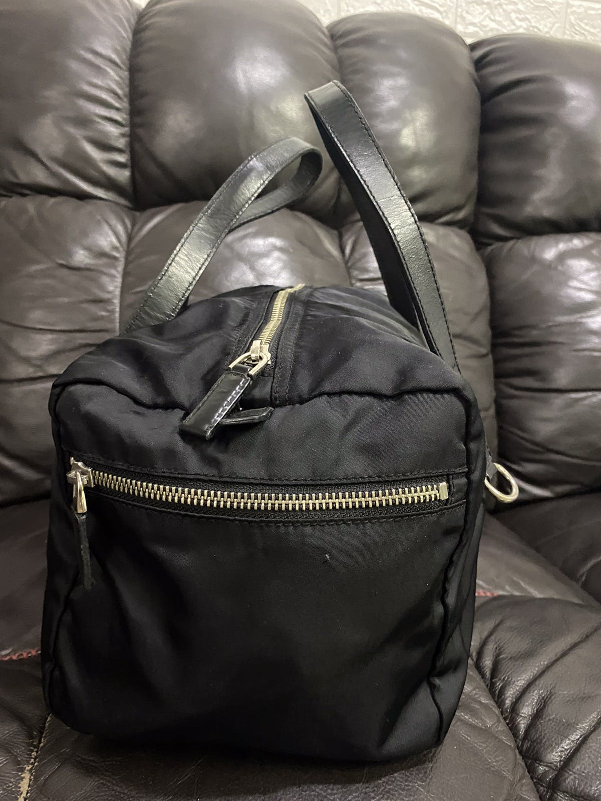 Authentic Prada Tessuto Nyalon Duffle Hand Bag - 4