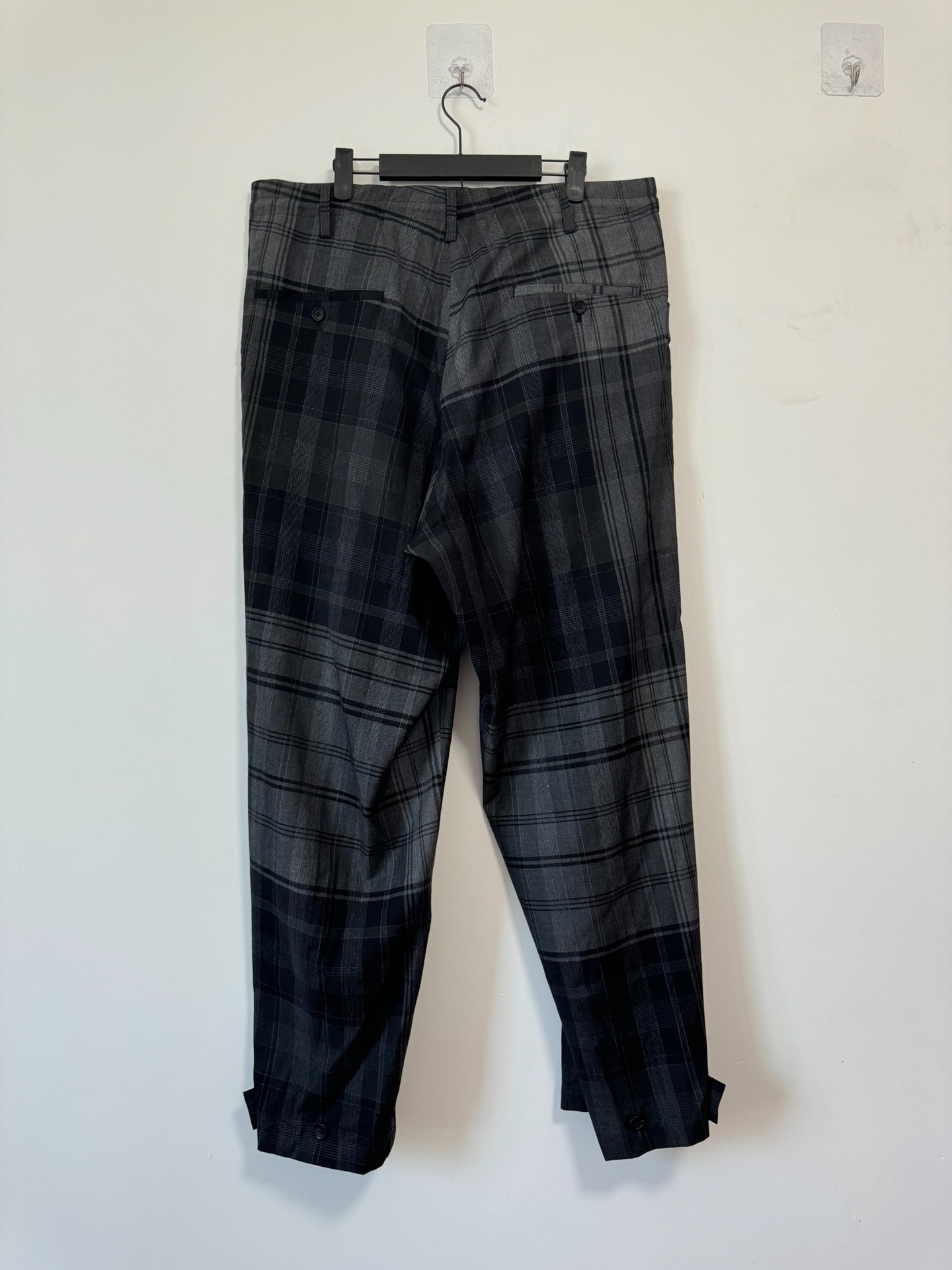 Yohji Yamamoto 24ss grey check suit - 7