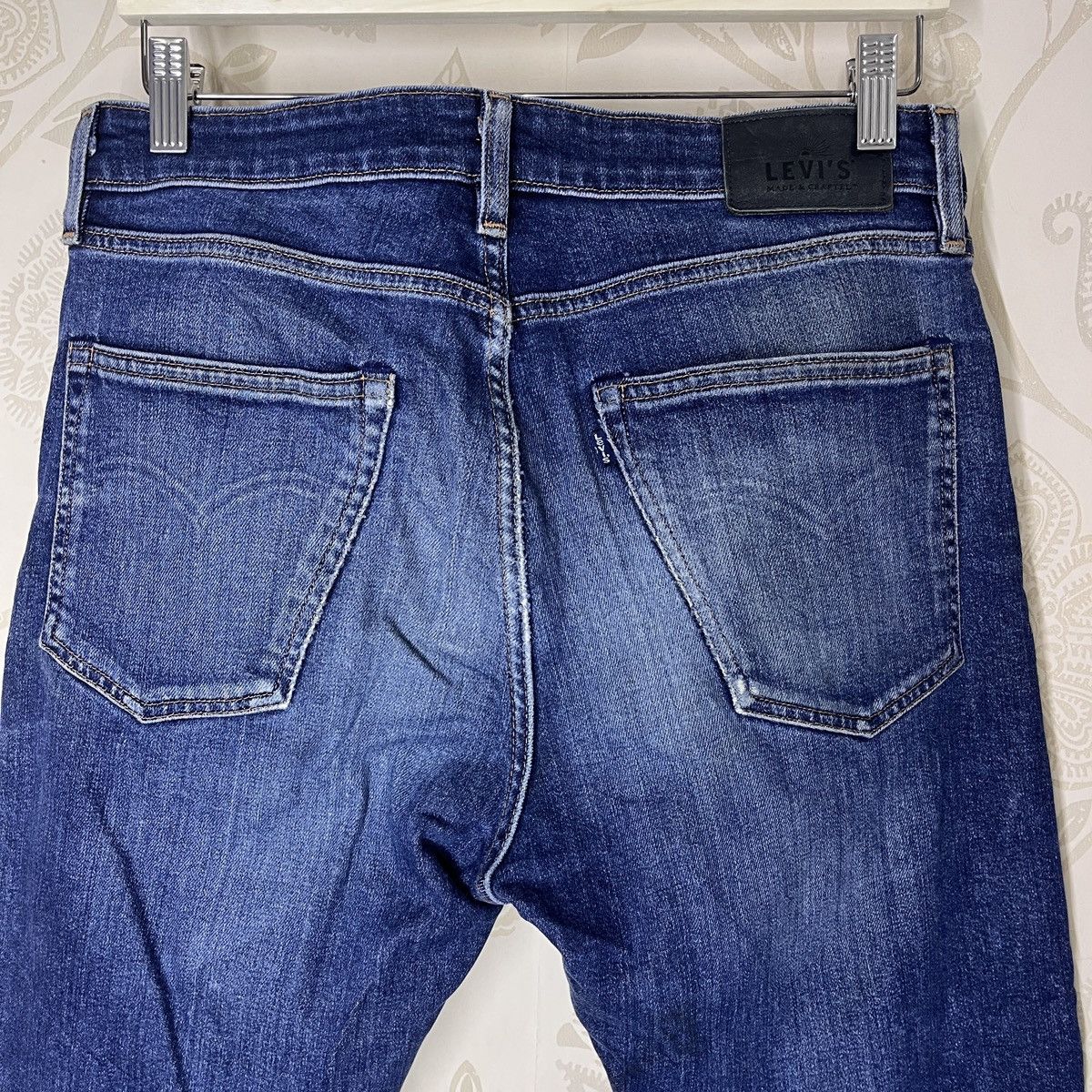 Levis Made & Crafted Blue Label Distressed Denim Jeans - 24