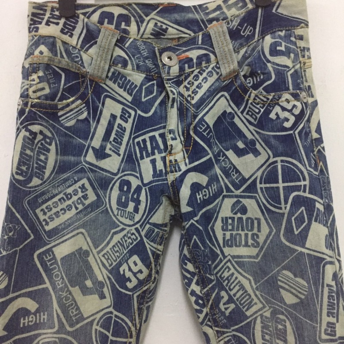 Japanese Brand - Full print jeans like hysteric glamour - 4