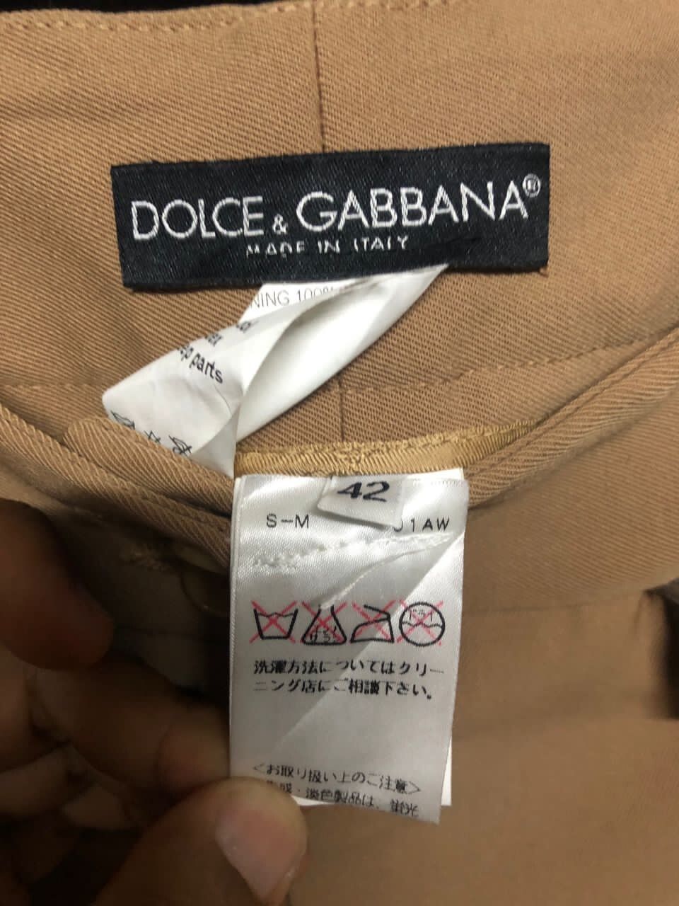 Vtg🔥Dolce & Gabbana Rebuild Hybrid Layered Leather Pants - 10