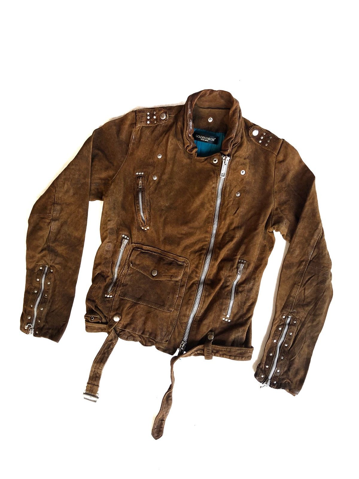 DOPE🔥OG Golden Goose Chiodo Leather Jacket Biker - 3