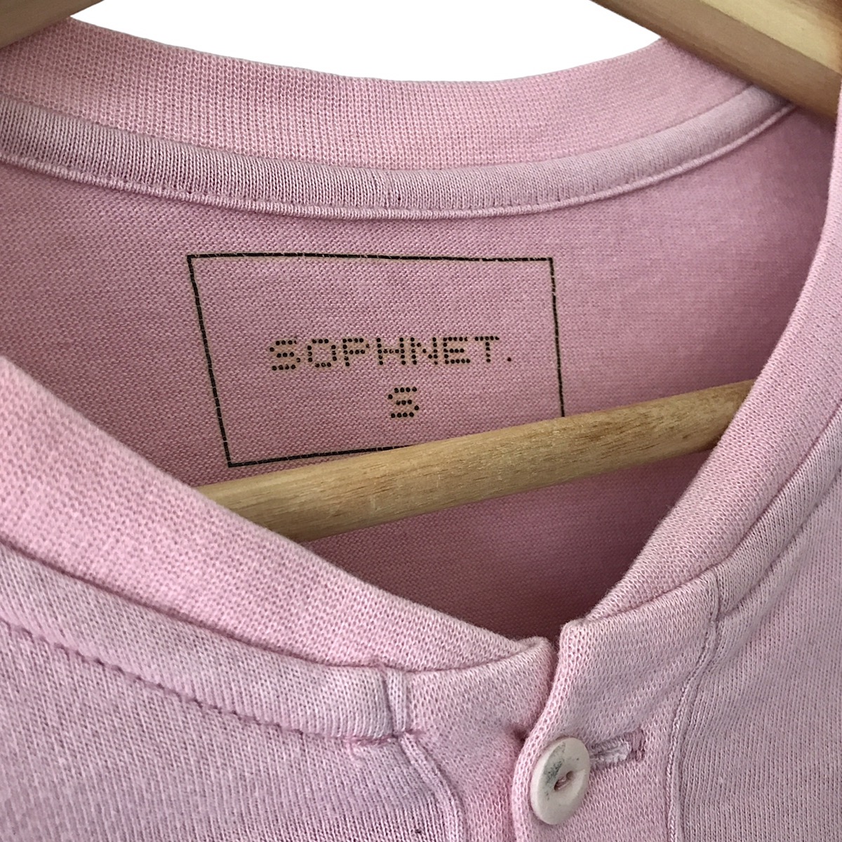 Sophnet. Japan Basic Logo Longsleeve Henley Tee - 6