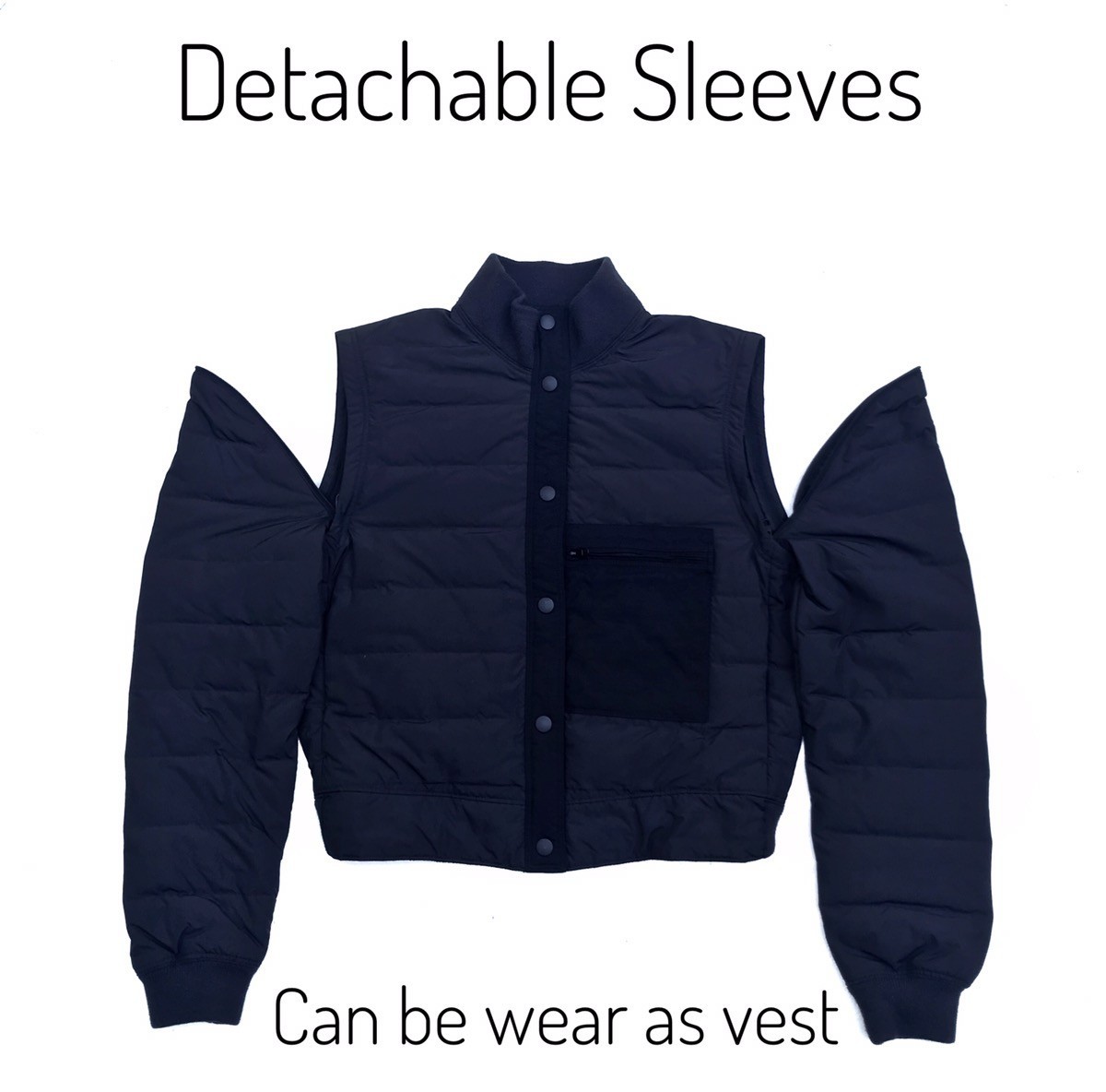 Uniqlo - 2 Ways Puffer Jacket / Vest - 2