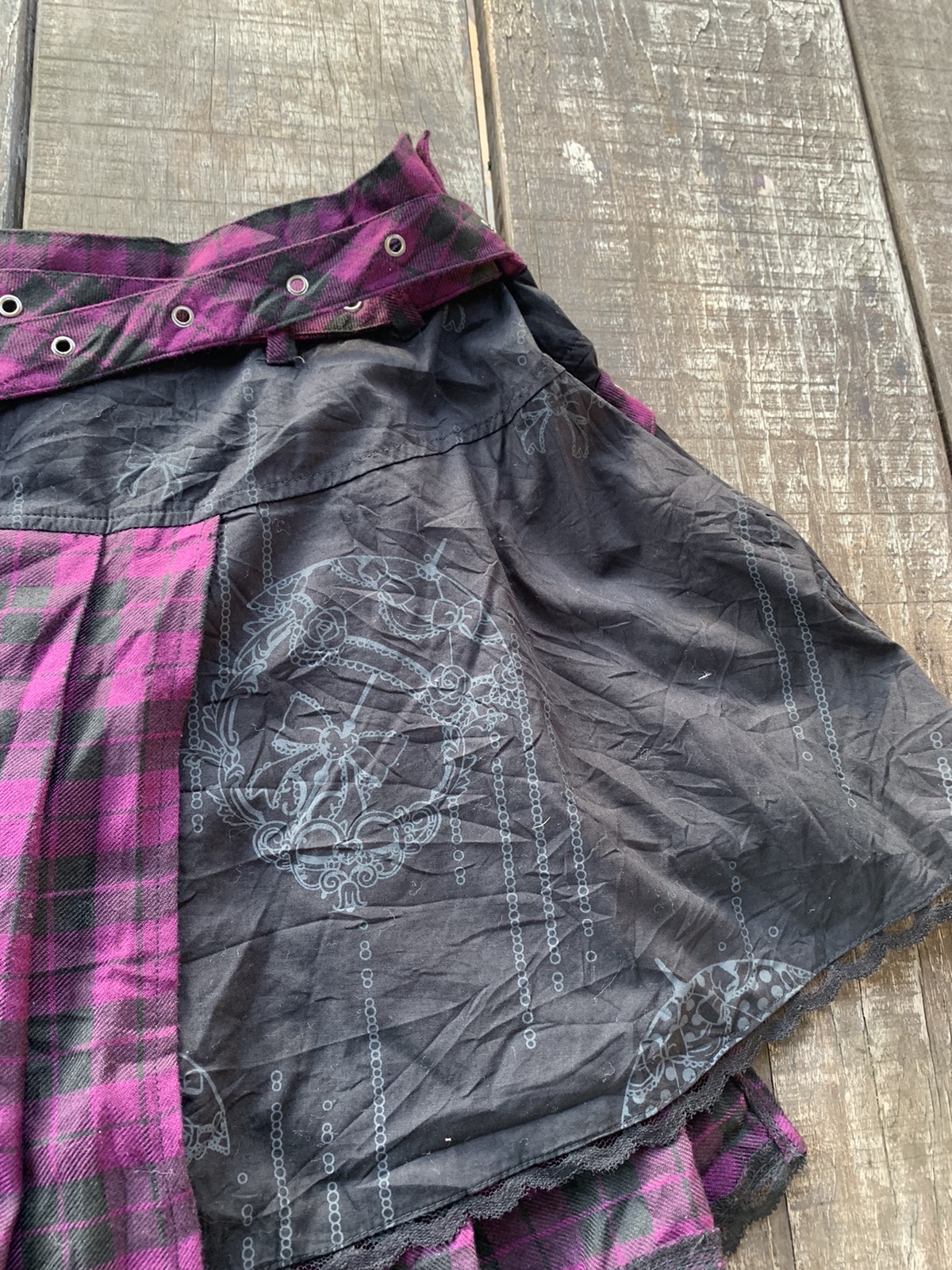 Rare - steals💥 Blood storm Mini skirt design mad punk - 10