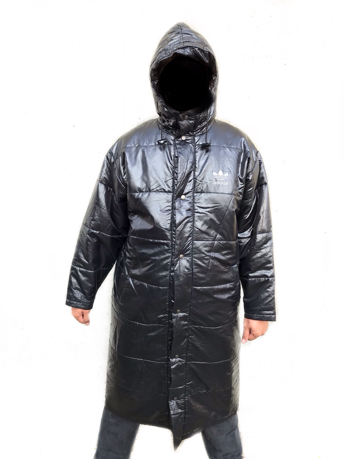 Adidas Trefoil Puffer Hooded Long Jacket - 10