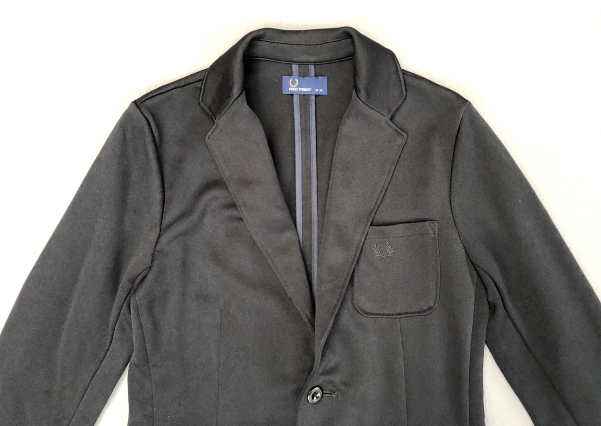 Fred Perry Men Jersey Tailored Plan Blazer Jacket - 4