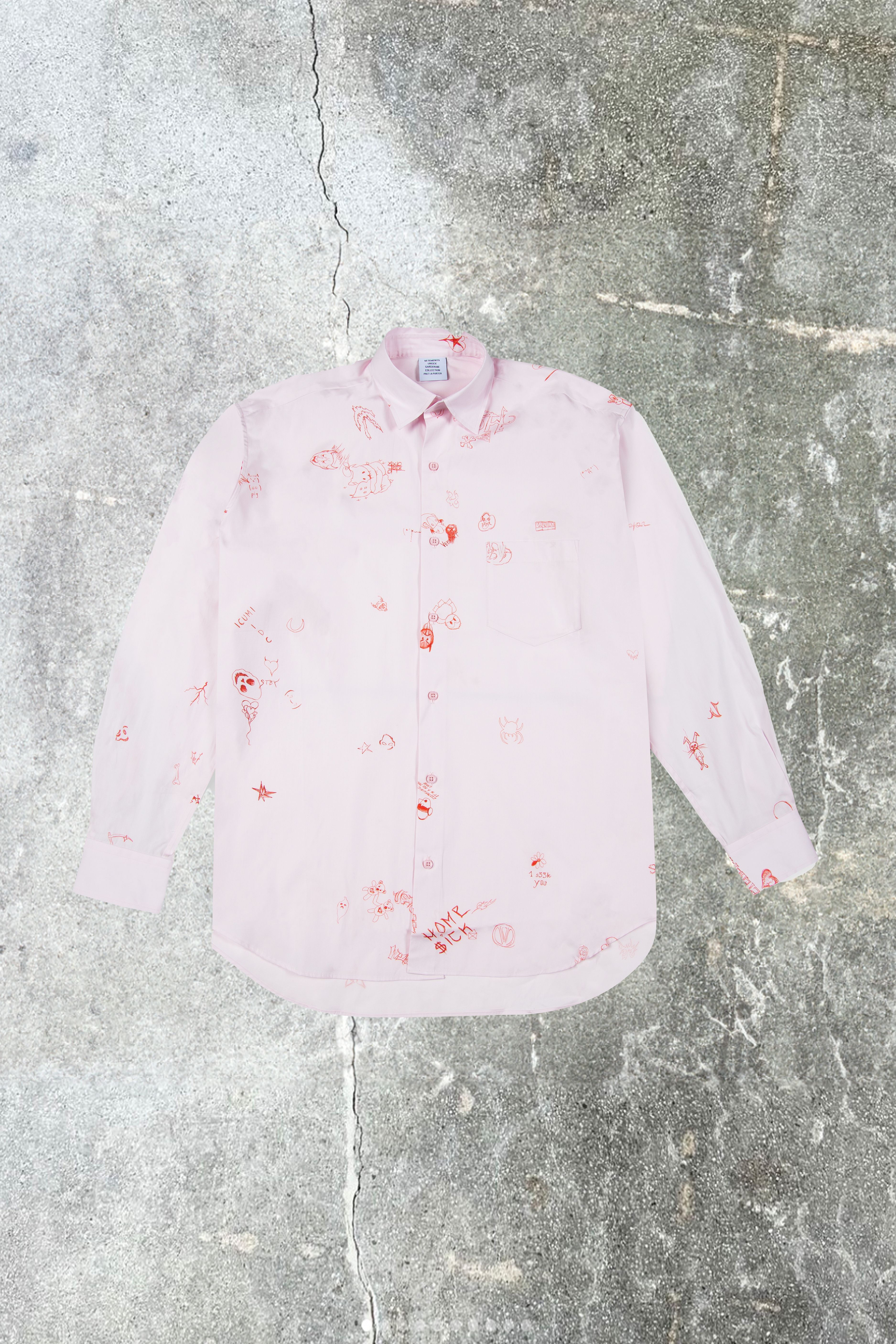 Pink Cotton Poplin Shirt - 1
