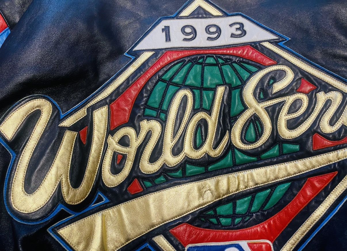 Very Rare - Exclusive Leather Jacket Jeff Hamilton MLB World Series 1993 - 3